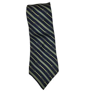 Chaps Ralph Lauren blue and yellow stripped silk tie